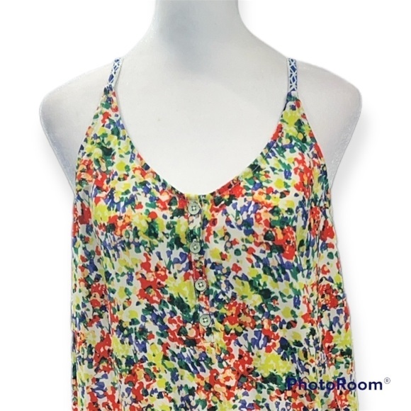 cabi Floral Fiesta Shorts Romper Size Small - Picture 3 of 9